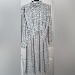 Zara Black and White Polka Dot Maxi Dress